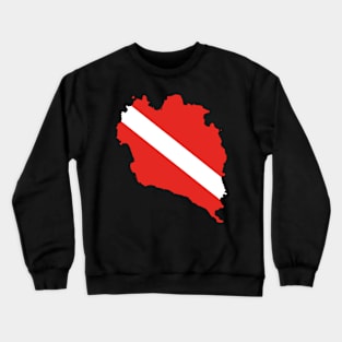 Koh Phangan Diver Down Flag – Scuba Diving Crewneck Sweatshirt